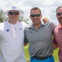 4 alumni men play golf